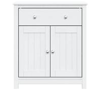 ""Remise""Armoire de salle de bain - UU - Mobilier meuble de rangement BERG blanc 69,5 x 34 x 80 cm pin massif JILIMAISON2025
