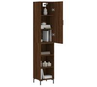 ""Remise""Armoire haute/Buffet haut - Décor salon/cuisine - Chêne marron 34,5 x 34 x 180 cm Bois d'ingénierie *aspect pratique9747698