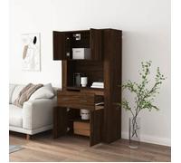 ""Remise""Armoire haute/Buffet haut - Décor salon/cuisine - Chêne marron Bois d'ingénierie *aspect pratique4129963