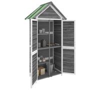 ""Remise""Armoire Malle de jardin Abri à outils de jardin gris 89 x 52,5 x 175 cm bois massif pin JILIMAISON2025 41274390