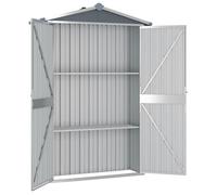 ""Remise""Armoire Malle de jardin Abri de jardin Gris 116 x 45 x 175 cm Acier galvanisé JILIMAISON2025 67493488