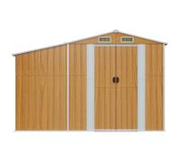 ""Remise""Armoire Malle de jardin Abri de jardin marron 277 x 93 x 179 cm acier galvanisé JILIMAISON2025 39763760