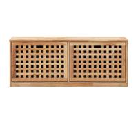 ""Remise""Armoire/meuble à chaussures Banc de rangement de chaussures 94 x 20 x 38cm - bois massif de noyer JILIMAISON2025 32195008