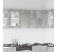 ""Remise""Armoire murale - Armoire de rangement suspendue Pour cuisine cuisine gris béton 60 x 31 x 60 cm ,bois d'ingénierie