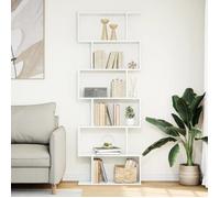 ""Remise""Bibliothèque - Étagère séparatrice de pièce à 6 niveaux - blanc 70 x 24 x 193 cm JILIMAISON2025 63241532