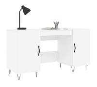 ""Remise""Bureau informatique - Table de Bureau blanc 140 x 50 x 75 cm - bois d'ingénierie JILIMAISON2025 45926260