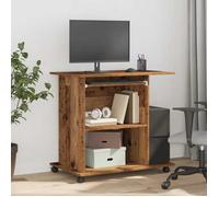 ""Remise""Bureau informatique - Table de Bureau d'ordinateur vieu x - bois 80 x 50 x 75 cm - bois d'ingénierie JILIMAISON2025 6531627