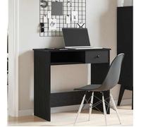 ""Remise""Bureau informatique - Table de Bureau Noir 80 x 40 x 75 cm Aggloméré JILIMAISON2025 74827818