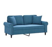 ""Remise""Canapé - CLIC-CLAC - 2 places avec oreillers décoratifs bleu 140 cm velours JILIMAISON2025 67882438