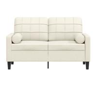 ""Remise""Canapé - CLIC-CLAC - 2 places avec oreillers décoratifs crème 120 cm velours JILIMAISON2025 35744159