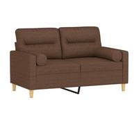 ""Remise""Canapé - CLIC-CLAC - 2 places avec oreillers décoratifs marron 120 cm tissu JILIMAISON2025 31868974