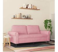 ""Remise""Canapé - CLIC-CLAC - à 2 places Rose 140 cm Velours JILIMAISON2025 11936681
