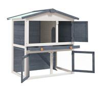 ""Remise""Clapier - UU - Animaux - d'extérieur 3 portes Gris Bois JILIMAISON2025 9777447