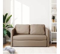 ""Remise"" CLIC-CLAC,Canapé Lit Convertible 2 Places, 2 en 1 cappuccino 112 x 174 x 55 cm similicuir JILIMAISON2025 90750111