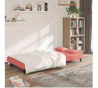 ""Remise"" CLIC-CLAC,Canapé Lit Convertible , à 2 places, avec deu x oreillers, Rose Velours JILIMAISON2025 15719614