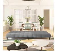 ""Remise"" CLIC-CLAC,Canapé Lit Convertible , à 2 places, gris clair velours JILIMAISON2025 82793396