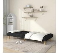 ""Remise"" CLIC-CLAC,Canapé Lit Convertible , à 2 places, noir tissu JILIMAISON2025 54708289