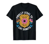 Remise De Diplome L Ecole Police Flic Donut Nouvel Agent T-Shirt
