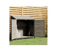152184 vidaXL Remise de jardin Anthracite 102x52x112 cm Bois de sapin solide