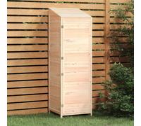 Remise de Jardin Blanc 55x52x112 cm Bois de Sapin Solide Abri à Outils vidaXL
