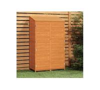 Remise de jardin Marron 102x52x174,5 cm Bois de sapin solide Marron G
