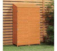 Remise de jardin Marron 102x52x174,5 cm Bois de sapin solide Marron G