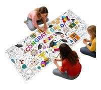 Remise des diplômes Poster géant à colorier préscolaire | 76 x 183 cm Nappe de remise de diplôme 2026 à peindre | Bannière de coloriage décorative, pour salle de classe, école, maison, préscolaire