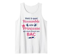 Remise Diplôme du bac Fille Princesse Humour Baccalauréat Débardeur