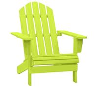 ""Remise ""Fauteuil d'Extérieur/ Chaise de jardin - 1Personne - Adirondack ,bois de sapin massif vert JILIMAISON2025 5790786
