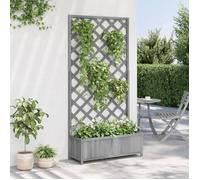 ""Remise"" Jardinière avec treillis - SUMMER - gris - Bois massif de sa- pin JILIMAISON2025 85949495