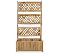 ""Remise"" Lit surélevé de jardin - SUMMER - avec treillis - SUMMER - Bambou 70 cm JILIMAISON2025 7888892