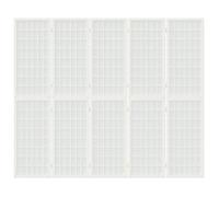 ""Remise""Séparateur de Pièce Amovible/ Cloison de séparation - pliable 5 panneaux - 200 x 170 cm Blanc JILIMAISON2025 78755748