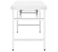 ""Remise""Table de travail - CLOUD - pliable de cuisine 120 x 60 x 80 cm inox JILIMAISON2025 3512157