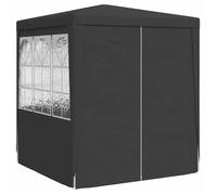 ""Remise""Tonnelle barnum Anti UV/soleil, Tente de réception et parois latérales, 2 x 2 m Anthracite 90 g/m² JILIMAISON20255018784