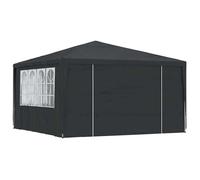""Remise""Tonnelle barnum Anti UV/soleil, Tente de réception et parois latérales, 4 x 4 m Anthracite 90 g/m² JILIMAISON20254579995
