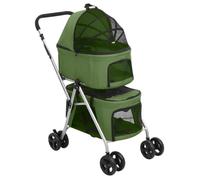 ""Remise""Transport Chiens/Chats/ Poussette - JMS - pour chien pliante à 2 niveaux Vert 83 x 48 x 97 cm MAIOSN2025 6414773