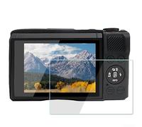 RemixAst Coque intégrale en silicone pour Canon G7X Mark III - Housse souple absorbant les chocs avec protection d'écran incluse, prise en main ergonomique, enregistrement Vlog, beige (noir)