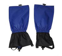 RemixAst Guêtres d'escalade imperméables et respirantes pour la course à pied - Guêtres robustes en nylon avec sangle de cou-de-pied pour la randonnée et la course d'orientation 46 cm (bleu)