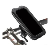 RemixAst Support de téléphone pour moto étanche 6,9 pouces avec port de câble, anti-vibration, verrouillage sécurisé, vue à 360 degrés