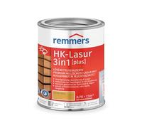 Remmers Aqua Lasure HK 3en1 chêne clair, 0,75 litre, Lasure pour bois, Imprégnation + primaire + lasure en un produit, pour les palissades, carports et abris de jardin