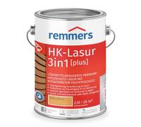Remmers Aqua Lasure HK 3en1 pin/mélèze, 2,5 litres, Lasure pour bois, Imprégnation + primaire + lasure en un produit, pour les palissades, carports et abris de jardin