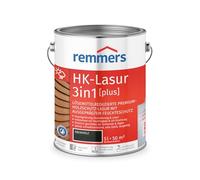 Remmers HK-Lasur Lasure 3 en 1 [plus] bois d'ébène mat, 5 litres, lasure de protection du bois de qualité supérieure à réduction de solvants pour l'extérieur, 3 en 1, séchage rapide, durable