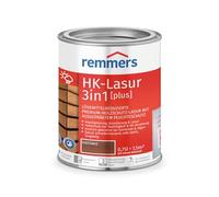 Remmers HK-Lasur Lasure 3 en 1 [plus] châtaignier, mat, 0,75 l, lasure de protection du bois de qualité supérieure à réduction de solvants pour l'extérieur, 3 en 1, séchage rapide, longue durée