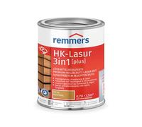 Remmers HK-Lasur Lasure 3 en 1 [plus] Chêne rustique, mat, 0,75 l, Lasure de protection du bois premium à réduction de solvants pour l'extérieur, 3 en 1, séchage rapide, durable