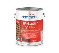 Remmers HK-Lasur Lasure 3 en 1 [plus] pour bois - Marron mat - 5 l - Lasure pour bois de qualité supérieure - Pour extérieur - Triple protection du bois avec imprégnation + apprêt + lasure