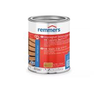 Remmers Aqua Lasure HK 3en1 chêne clair, 0,75 litre, Lasure pour bois, Imprégnation + primaire + lasure en un produit, pour les palissades, carports et abris de jardin