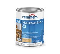 Remmers Huile cire dure Incolore, 0,75 litres, Pour l'intérieur, à base d'huiles naturelles. Pénètre profondément dans le sol en bois, les meubles en bois massifs et sols en liège. Grande longévité.