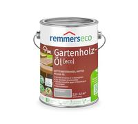 Remmers Huile patine écologique Gris platine, 2,5 litres, Grise, aqueuse, pour intérieur et extérieur, respectueuse de l'environnement, végane, antidérapante. Teinte "gris naturel" pour bois.
