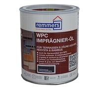 Remmers Huile WPC incolore, 0,75 litres. Imprégnation solvantée pour intérieur et extérieur, pour les terrasses, palissades et mobiliers de jardin en WPC, adaptée pour les essences de Resysta et de bambou