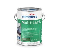 Remmers Laque Multi 3en1 Vert mousse (RAL 6005), 2,5 litres, Peinture aqueuse pour bois, métal, PVC, pour intérieur et extérieur